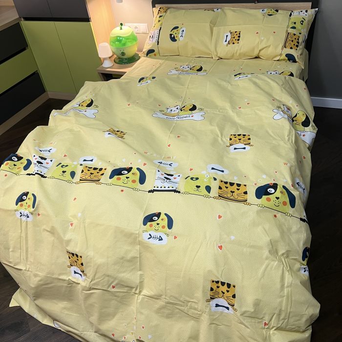 Комплект постільної білизни з кошенятками та цуциками Nicolas