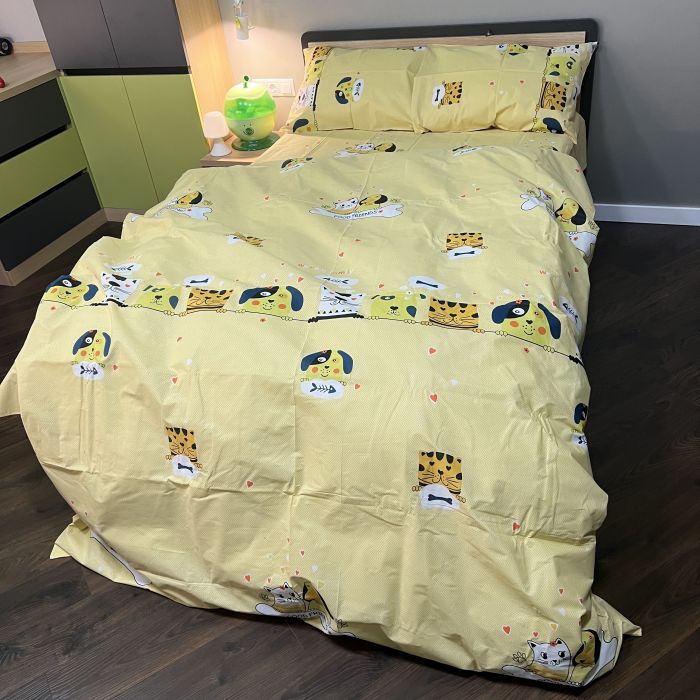 Комплект постільної білизни з кошенятками та цуциками Nicolas