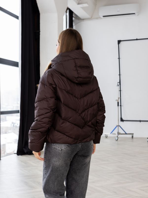 Демісезонна куртка К-162 шоколад