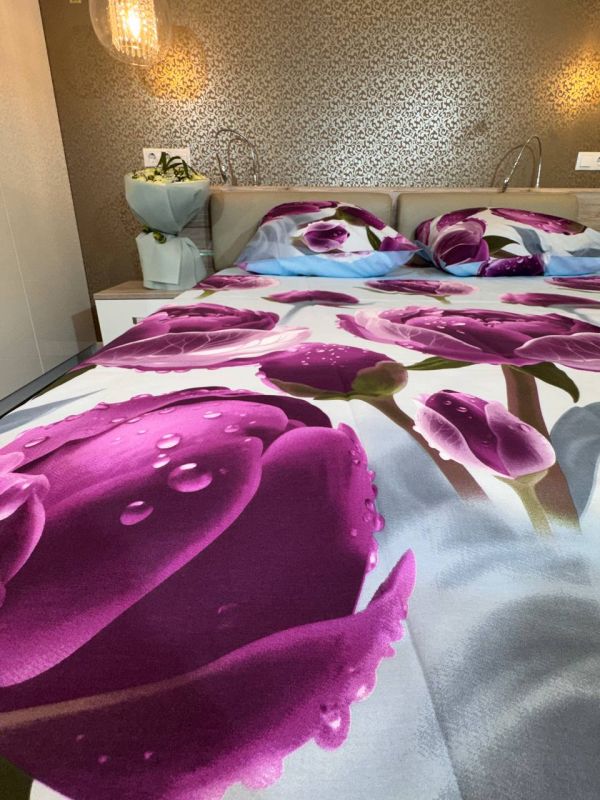 Комплект постільної білизни з ранфорсу Velvet Peony