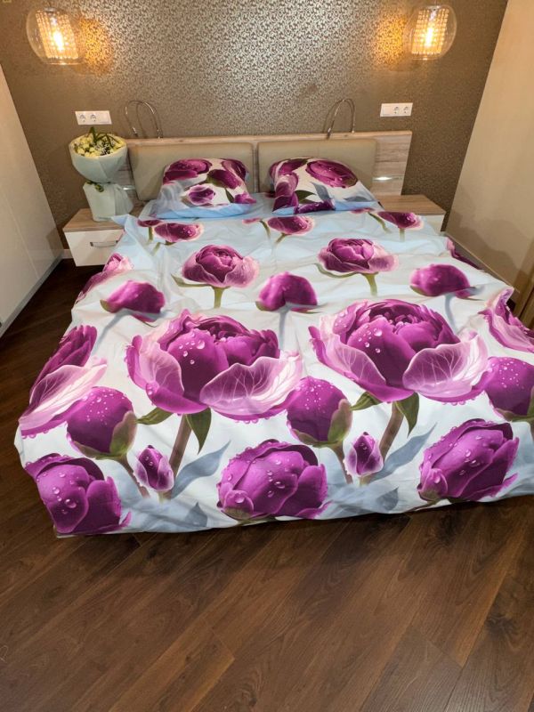 Комплект постільної білизни з ранфорсу Velvet Peony